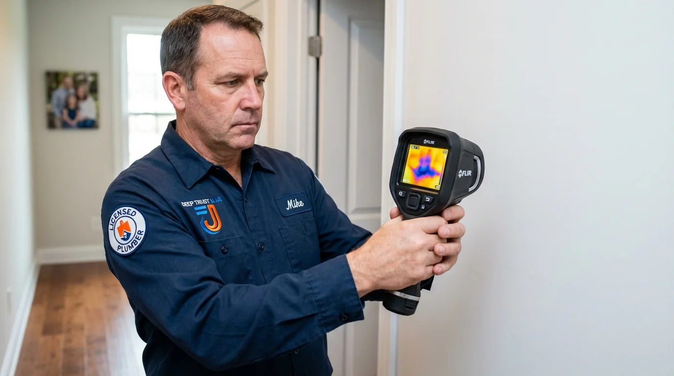 Thermal imaging leak detection by Johns Plumbing LLC in Saint Anthony